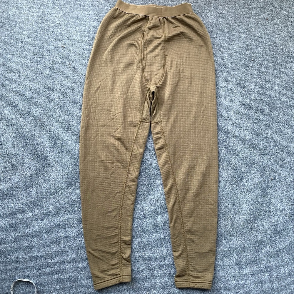 Massif Lot Of 2 Tactical Thermal Base Layer Pants Level 1 and 2 Brown